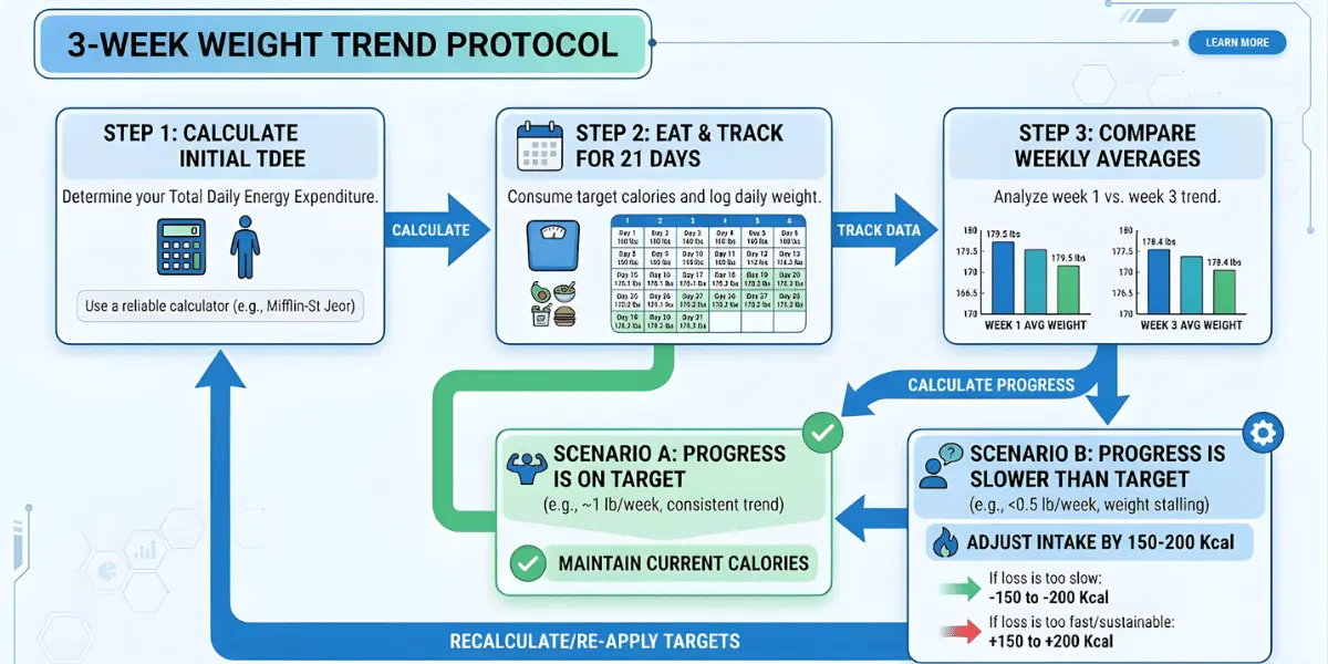 The 3-week weight trend protocol for calibrating your calorie target